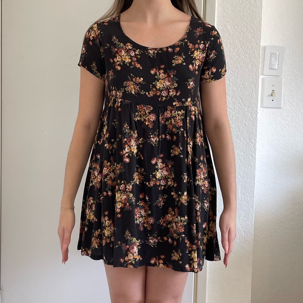 American apparel, floral baby doll dress